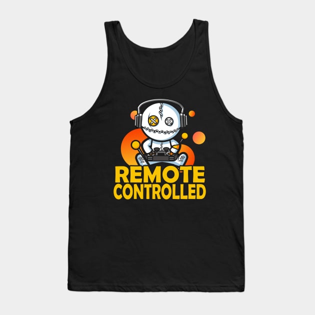 Remote controlled Voodoo Doll Gamer Gifts Tank Top by Foxxy Merch